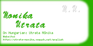 monika utrata business card
